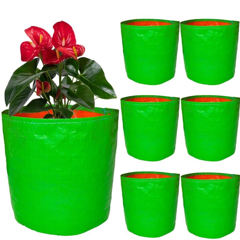 Grow Bags 15x15 inch, 230 GSM Strong - Pack of 7