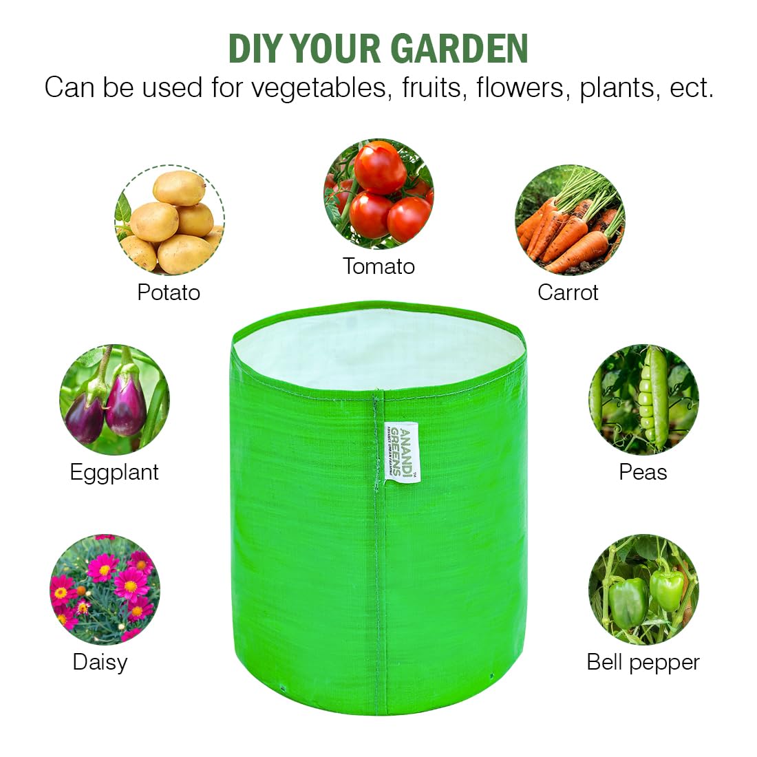 Grow Bag 260 GSM 9x6 Inch - Pack of 10