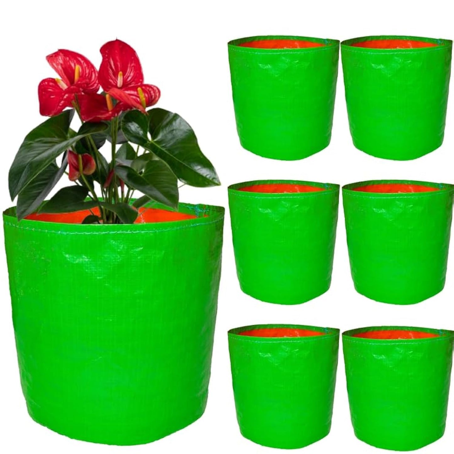 Grow Bags 15x15 inch, 230 GSM Strong - Pack of 7