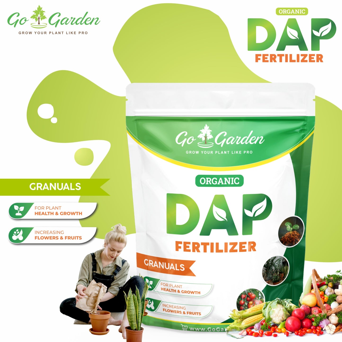 All Purpose Bio DAP Fertilizer for Home Plants & Gardening Purpose