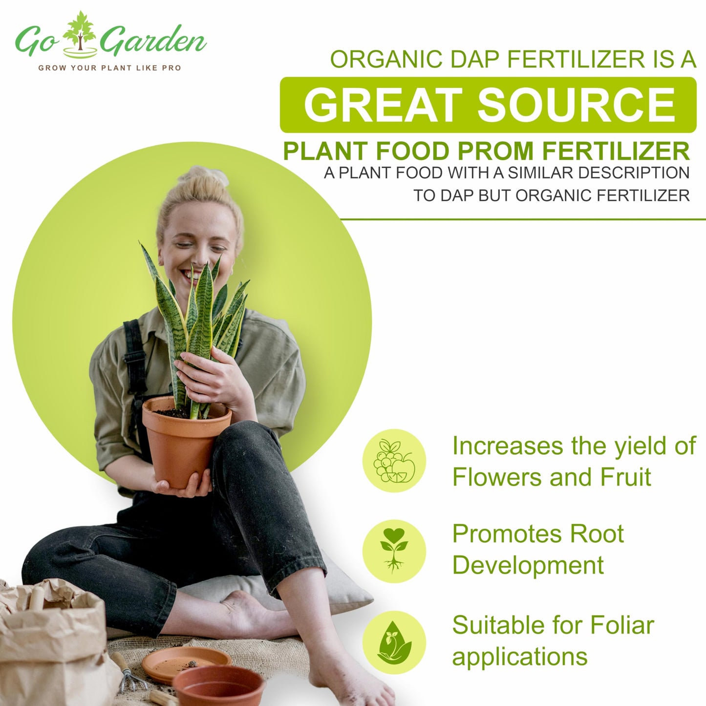 All Purpose Bio DAP Fertilizer for Home Plants & Gardening Purpose