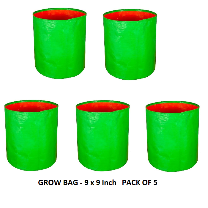 Grow Bag 9x9 Inch - Pack of 5
